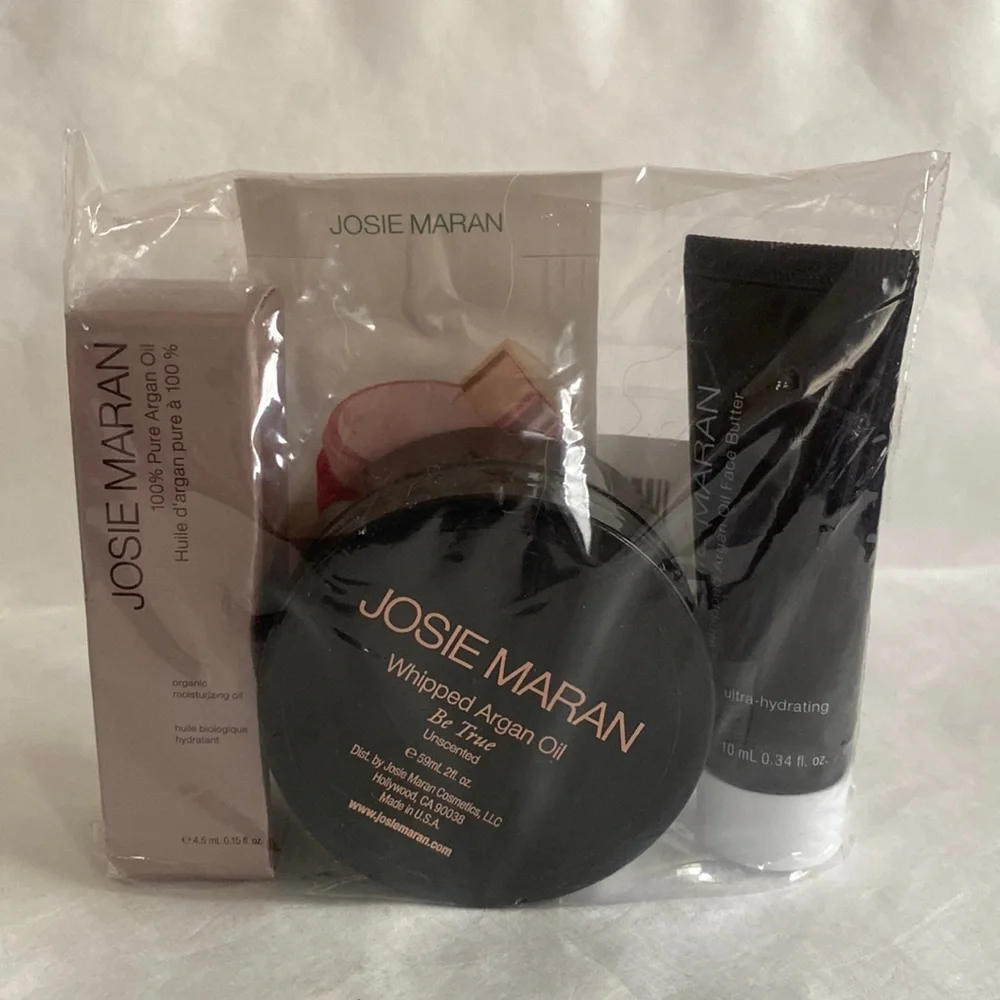 JOSIE MARAN 4p Whipped Argan Oil Face Butter Moisturizer Eye Cream NIP $50
